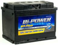 Аккумулятор автомобильный BI-Power 62Ah 600A 12V «+» справа (KLV062-00)