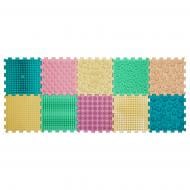 Массажный коврик Ортек "Пазлы Микс" 10 элементов Пастель 12808
