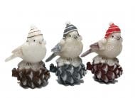 Свеча декоративная Птичка на шишке 210 г Pako-If