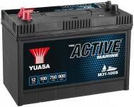 Аккумулятор автомобильный Yuasa 100Ah 750A 12V «+» слева (M31-100S)