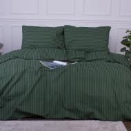 Комплект постельного белья Ranforce Elite 17-0612 Stripe Emerald 2х143х210 см изумрудный MirSon