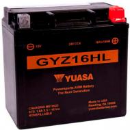 Аккумулятор автомобильный Yuasa 240A 12V «+» справа (GYZ16HL)