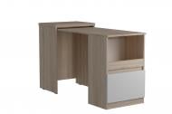 Стол письменный Luxe Studio Smart TC ФО1 800х400х546 мм дуб сонома/белый/дуб сонома