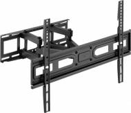 Крепление для телевизора Kivi Motion-466, 40кг, 37-80", VESA 100х100-400х400 поворотно-наклонные черный