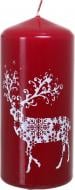 Свеча Цилиндр трафаретная Олені Різдвяні 70*150 Pako-If