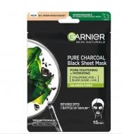 Маска для лица Garnier Skin Naturals тканевая Очищающий уголь 28 г