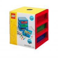 Стеллаж LEGO с тремя ящиками 40950001 красный