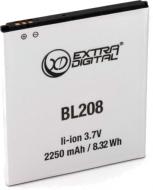 Аккумулятор EXTRADIGITAL для Lenovo BL208 2250 мА/ч (BML6361)
