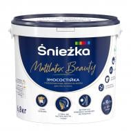 Краска латексная водоэмульсионная Sniezka Mattlatex Beauty глубокий мат белый 5 л 6,8 кг