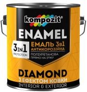 Емаль Kompozit антикорозійна 3 в 1 DIAMOND сріблястий металевий 2,5 л