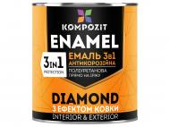 Емаль Kompozit антикорозійна 3 в 1 DIAMOND сріблястий металевий 0,65 л