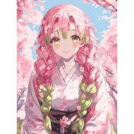 Картина по номерам Клинок рассекающий демонов Мицури Канроджи 30 х 40 см Santi