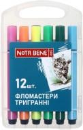 Фломастеры трехгранные 12 шт Nota Bene