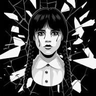 Картина по номерам Wednesday Дар LED подсветка 40 х 40 см Santi