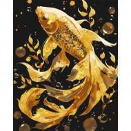 Картина по номерам Золотая рыбка поталь 40 х 50 см Santi