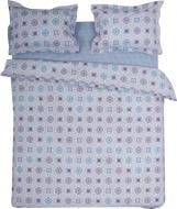 Комплект постільної білизни Exclusive Round 2 сіро-синій La Nuit