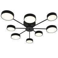 Люстра світлодіодна Victoria Lighting з пультом 112 Вт чорний Wood/PL8 black