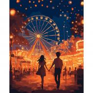 Картина по номерам Первое свидание LED подсветка 40 х 50 см Santi