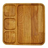 Поднос сервірувальна квадратна 24x24 см бук