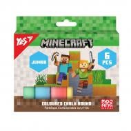 Крейда кольорова Minecraft JUMBO 6 шт. 400558 YES