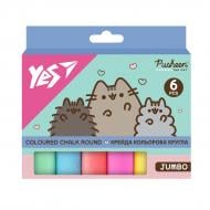 Крейда кольорова Pusheen JUMBO 6 шт. 400559 YES
