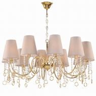 Люстра подвесная Victoria Lighting 10x40 Вт E14 золото Aline/SP10