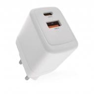 Зарядное устройство универсальное Emos V02G20 1xUSB-A 1xUB-C GAN PD 20W 220V