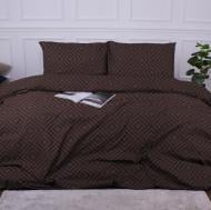 Комплект постільної білизни MirSon 17-0624 Geometry Brown коричневий
