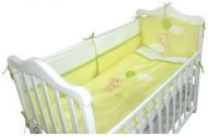Комплект постельного белья Тигрес Медвежонок с шариком лимонный КТ-0033 Комплект постельного белья Тигрес Медвежонок с шариком лимонный КТ-0033