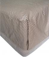 Простынь Горох 160x200 см коричневый Прованс