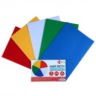 Набор фетра Santi мягкий с клеевым слоем 5 листов 743255 1,2 мм 21х30 см в ассортименте