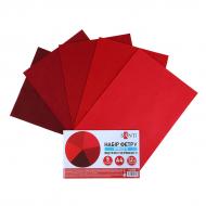 Набор фетра Santi мягкий 5 листов 743249 1,2 мм 21х30 см красный