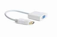 Адаптер Cablexpert белый (A-DPM-VGAF-02-W) переходник DisplayPort на VGA