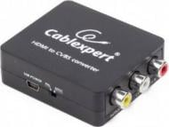 Конвертер Cablexpert чорний (DSC-HDMI-CVBS-001) цифрового HDMI сигналу в аналоговий композитні відео і стерео-аудіо сигнал