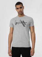 Футболка 4F 4FSS22TTSHM260-25M р.S сірий