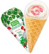 Мороженое Біла Береза пломбир рожок крем земляника 120 г (4820167771850)