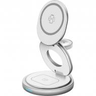 Беспроводное зарядное устройство Gelius Foldy Wireless Charger 3в1 15W GP-WC011 Белый