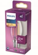 Лампа світлодіодна Philips B35 4,3 Вт E14 2700 К 220 В прозора 929001889755