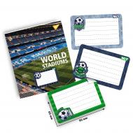 Набор наклеек на тетради YES Football 8 шт. 955541
