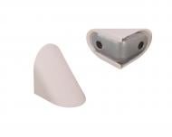 Крепление для полок DC уголок 19x27 мм металический одинарный с накладкой кашемир упаковка 2 шт