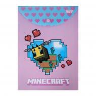 Папка-конверт на кнопке вертикальная А4 MinecraftSpring Bee YES Папка-конверт на кнопке вертикальная А4 MinecraftSpring Bee YES