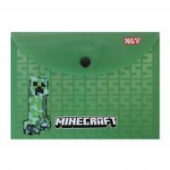Папка-конверт на кнопке В6 Minecraft Creeper YES Папка-конверт на кнопке В6 Minecraft Creeper YES