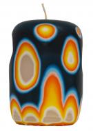 Свеча декоративная авторская ручной работы Огненный столб White Rose