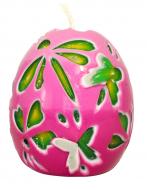 Свеча декоративная авторская ручной работы "Весеннее волшебство", пурпурная, 6*7 см White Rose