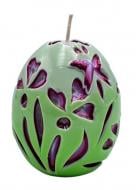 Свеча декоративная авторская ручной работы "Весеннее волшебство", салатовая, 6*7 см White Rose