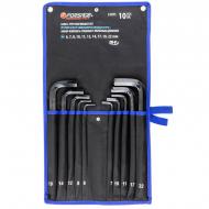 Набор шестигранных ключей Forsage Г-образных длинных 10 предметов F-5107L