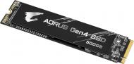 SSD-накопичувач Gigabyte AORUS Gen4 500GB M.2 PCI Express 4.0x4 3D TLC (GP-AG4500G)