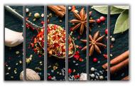 Картина модульная Специи 171x112 см Hotel Arizona HD 6-112243855-PAPR-44x67-BLACK