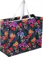 Пакет подарунковий квіти вночі 40х50х20 см