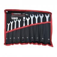 Набор ключей рожково-накидных Forsage шарнирных 10 пр. (8, 10, 12-19 мм) на полотне F-5104